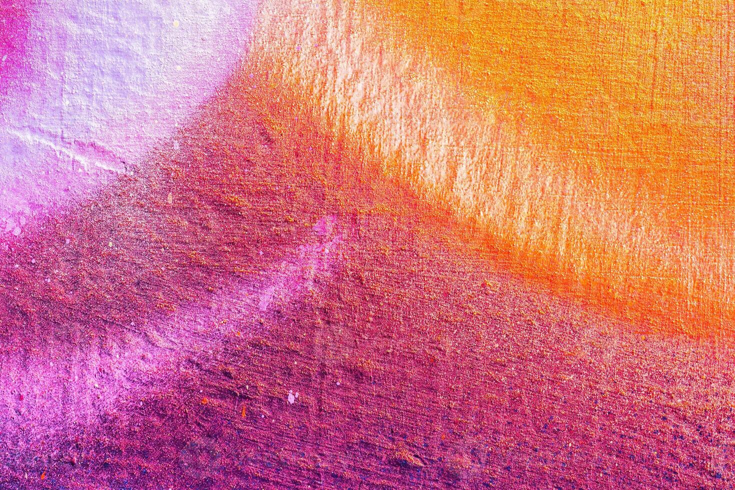 A fragment of colorful graffiti painted on a wall. Abstract urban background. photo
