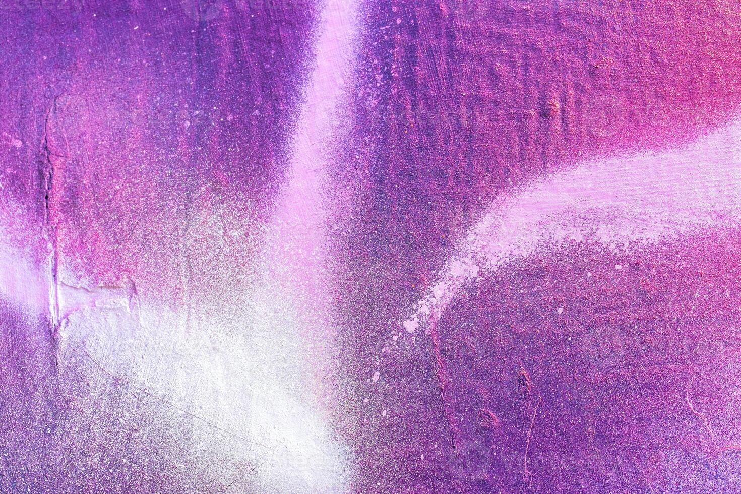 A fragment of colorful graffiti painted on a wall. Abstract urban background. photo