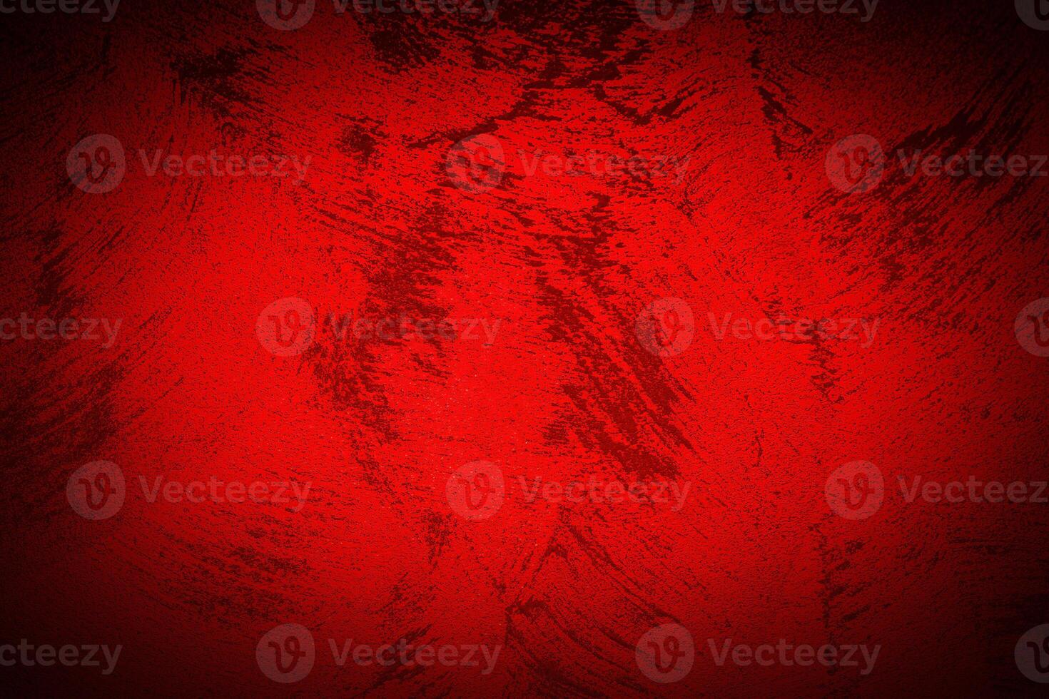 Texture of red decorative plaster or concrete with vignette. photo