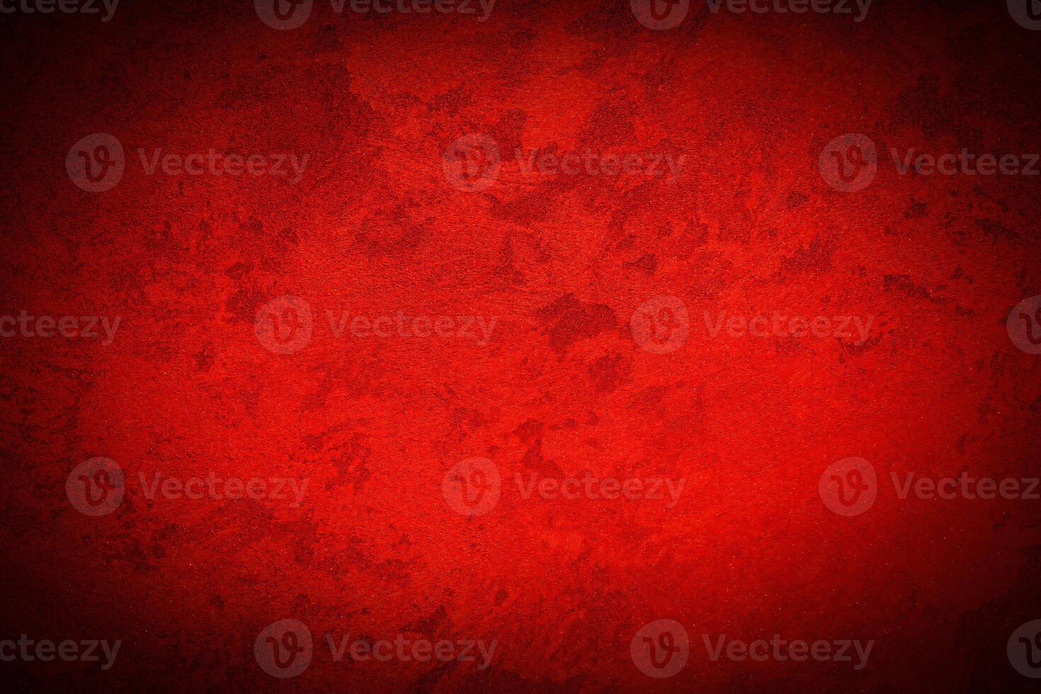 Texture of red decorative plaster or concrete with vignette. photo
