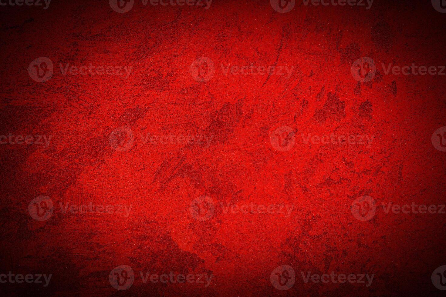 Texture of red decorative plaster or concrete with vignette. photo