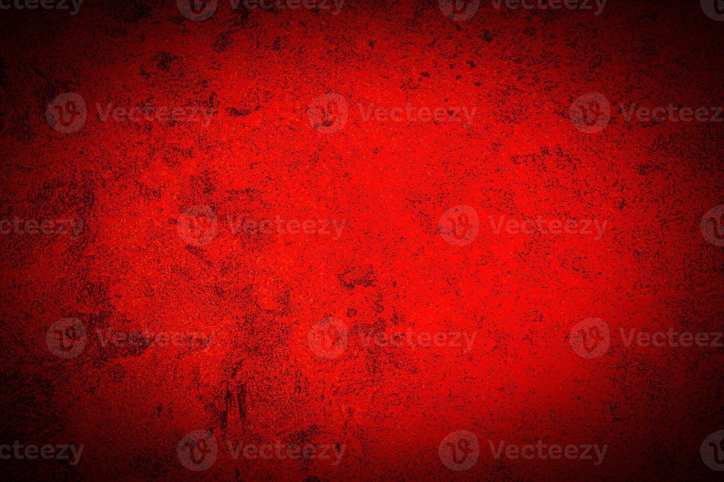 Texture of red decorative plaster or concrete with vignette. photo