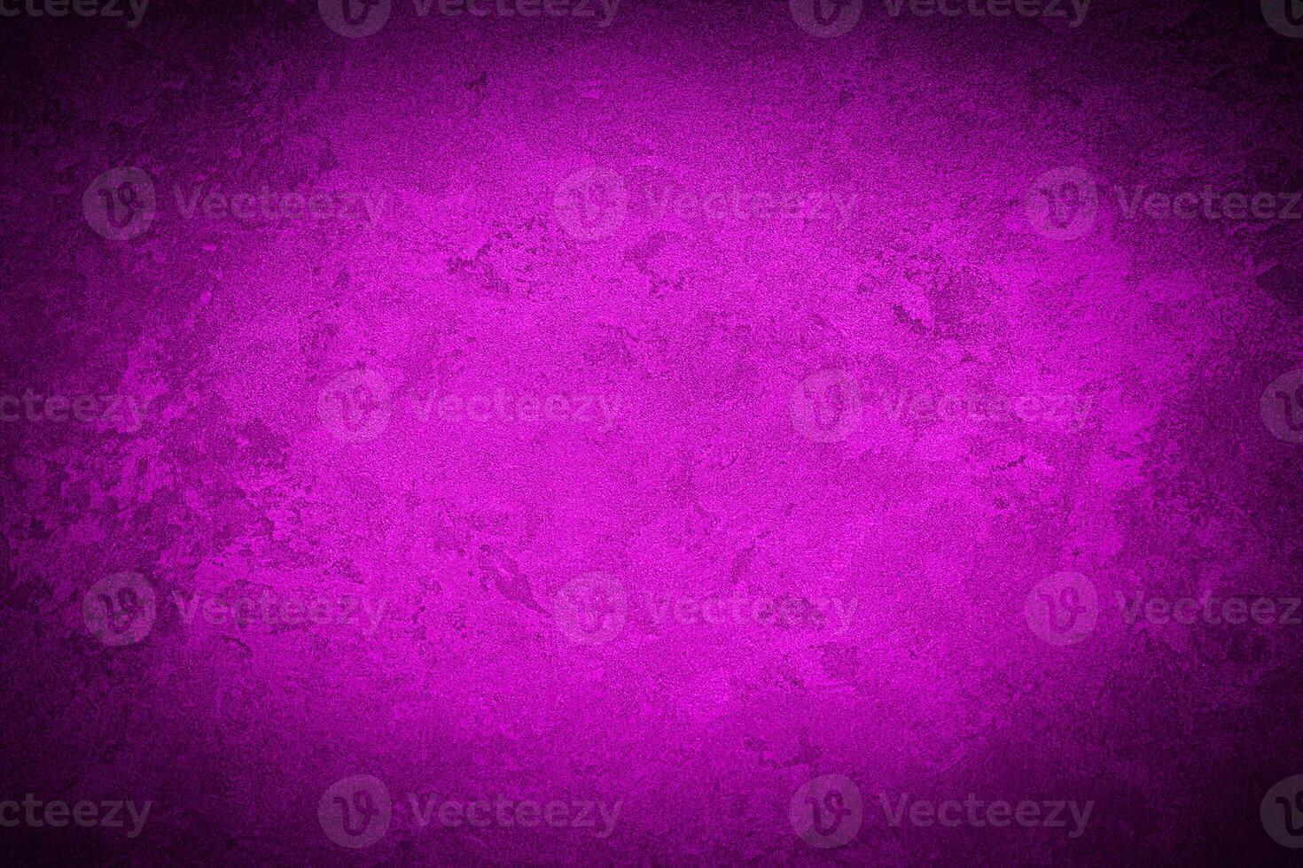 Texture of purple decorative plaster or concretewith vignette. photo