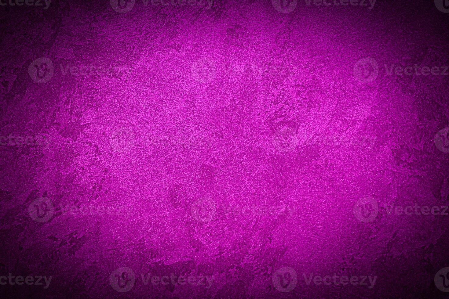 Texture of purple decorative plaster or concretewith vignette. photo
