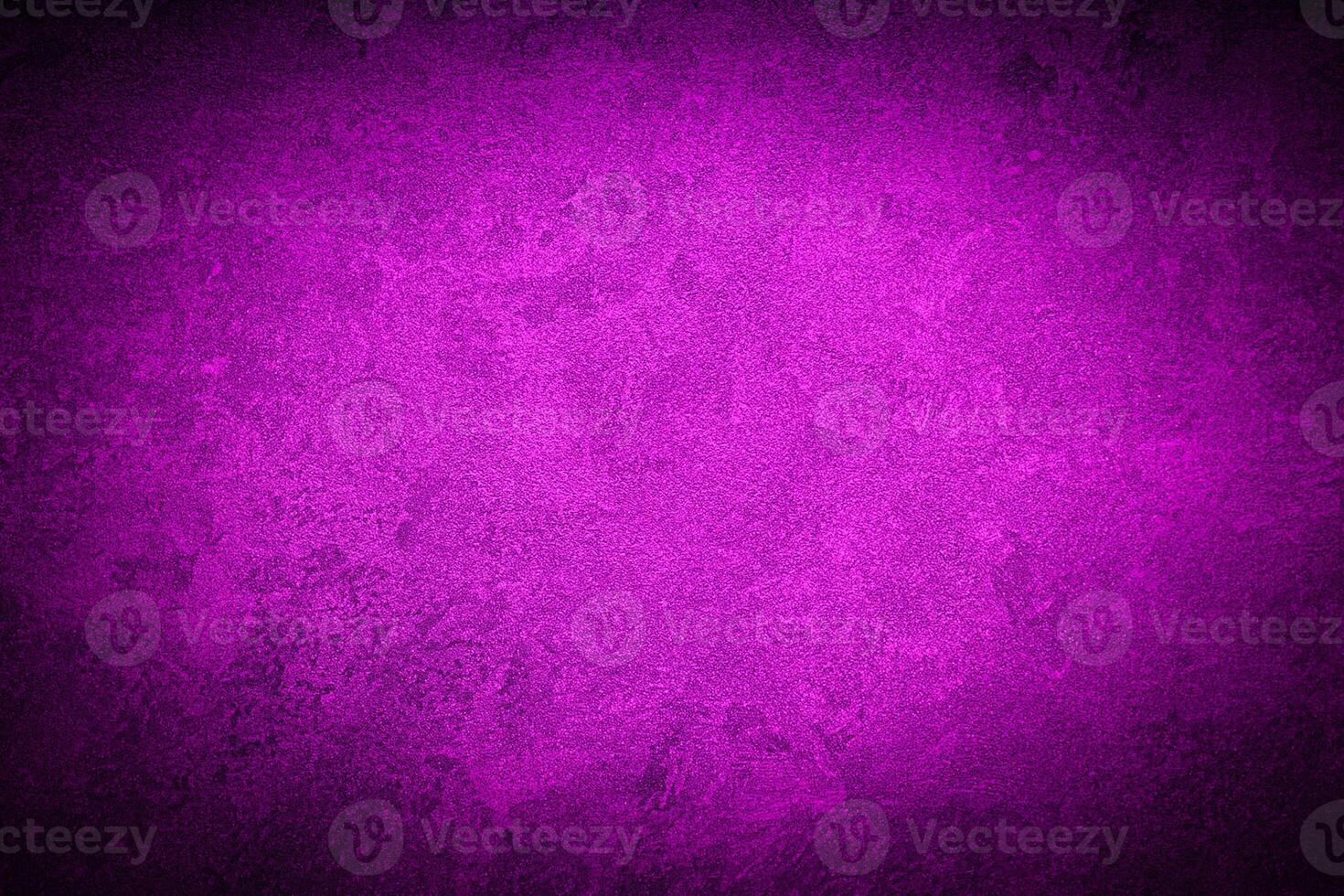 Texture of purple decorative plaster or concretewith vignette. photo