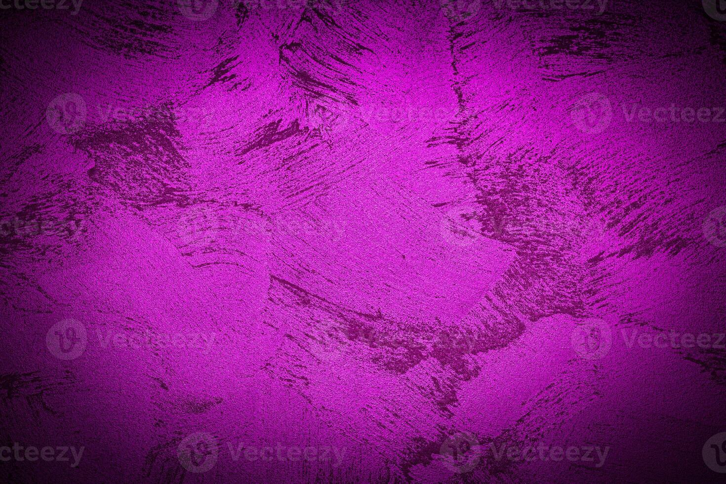 Texture of purple decorative plaster or concretewith vignette. photo