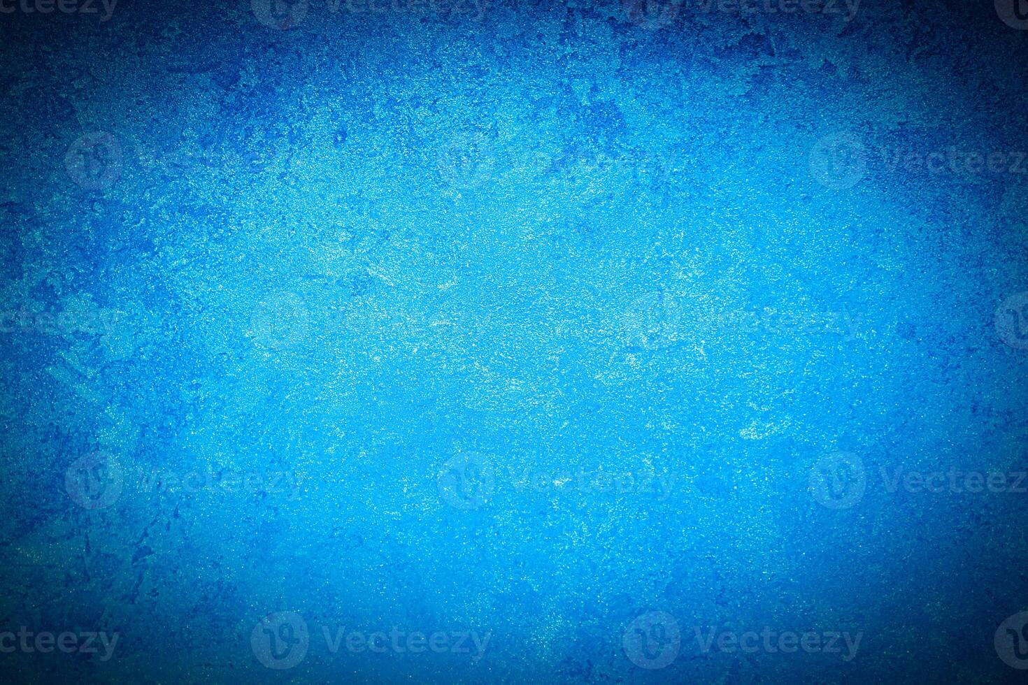 Texture of blue decorative plaster or concrete with vignette. photo