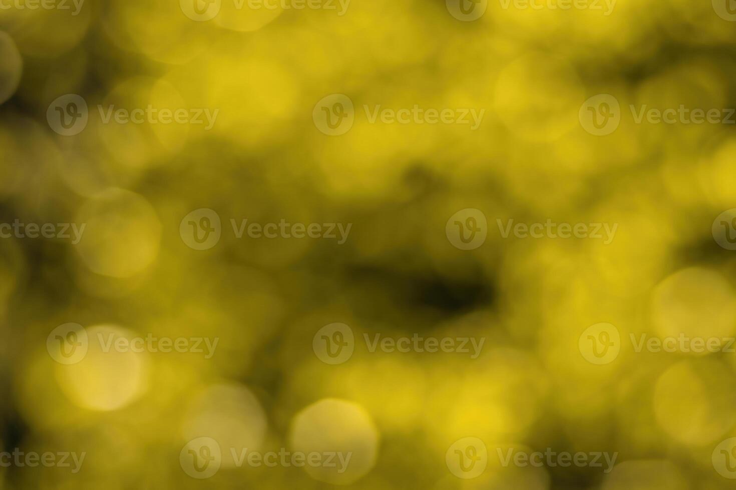 Blurred bokeh background image of bright yellow foliage in golden autumn. photo
