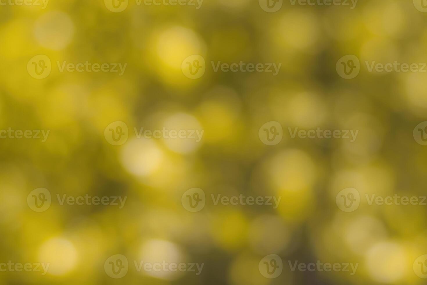 Blurred bokeh background image of bright yellow foliage in golden autumn. photo