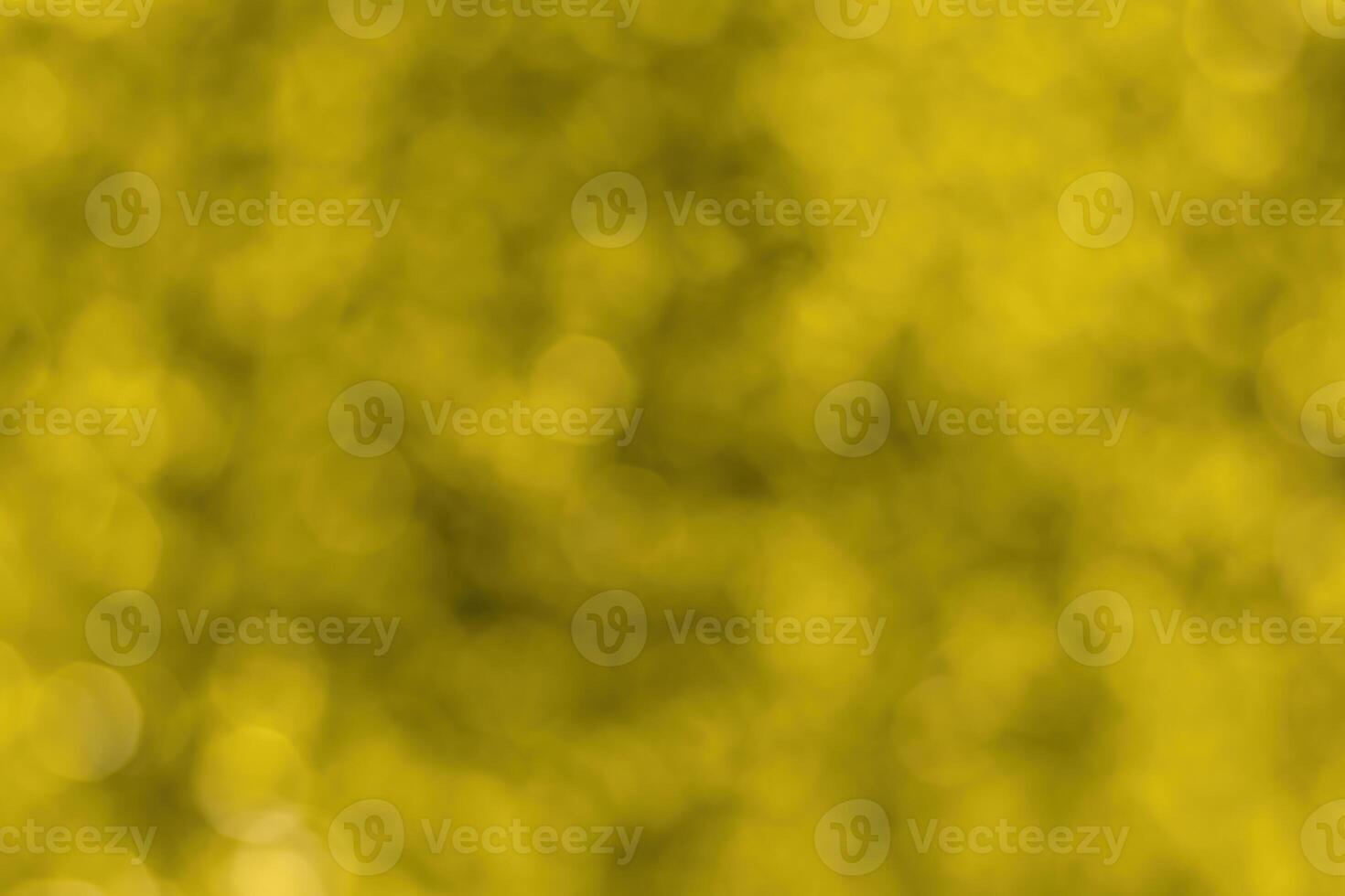 Blurred bokeh background image of bright yellow foliage in golden autumn. photo