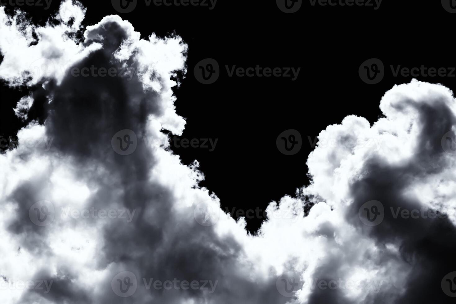 Cumulus clouds in the sky in cloudy weather. Abstract background. photo