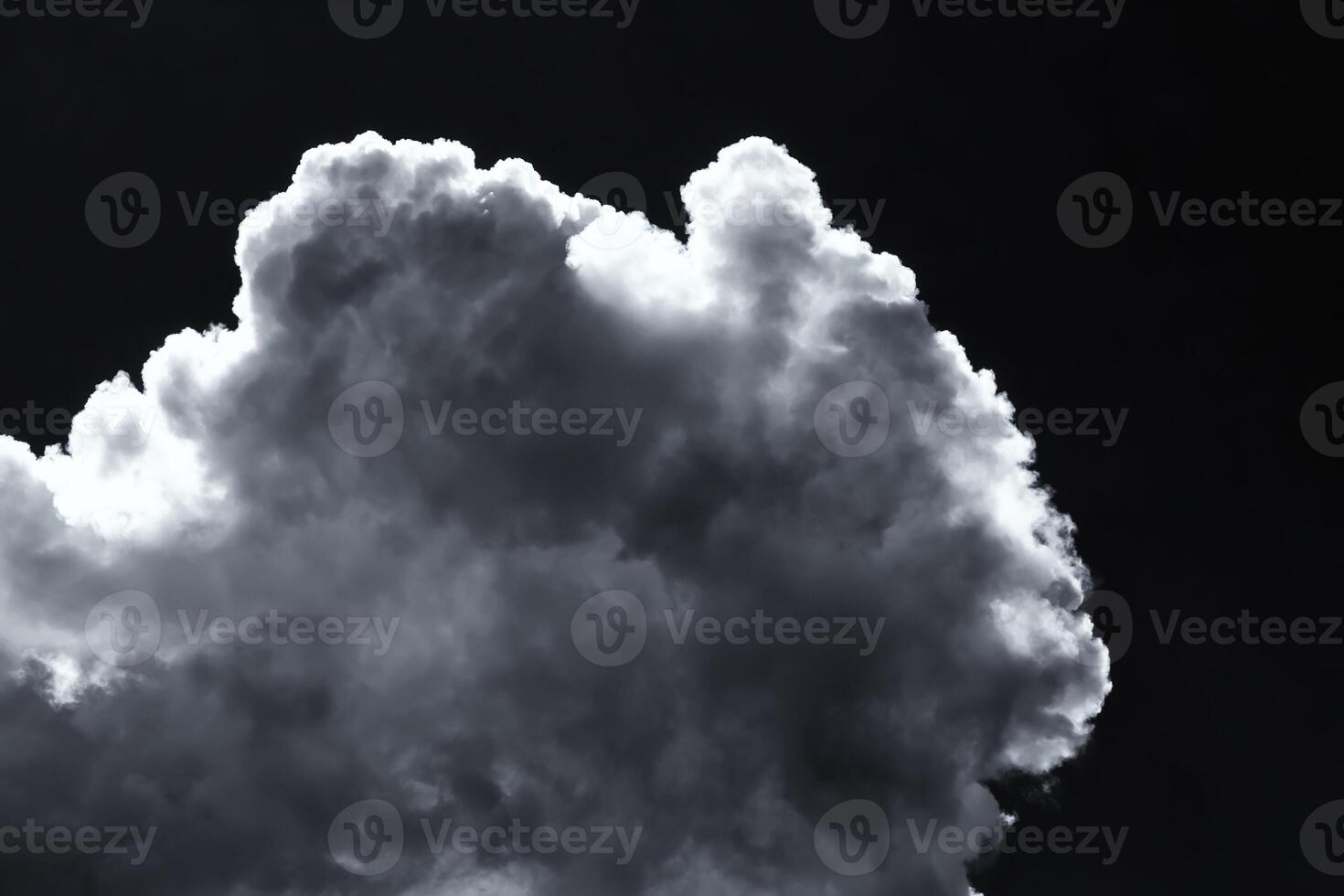 Cumulus clouds in the sky in cloudy weather. Abstract background. photo