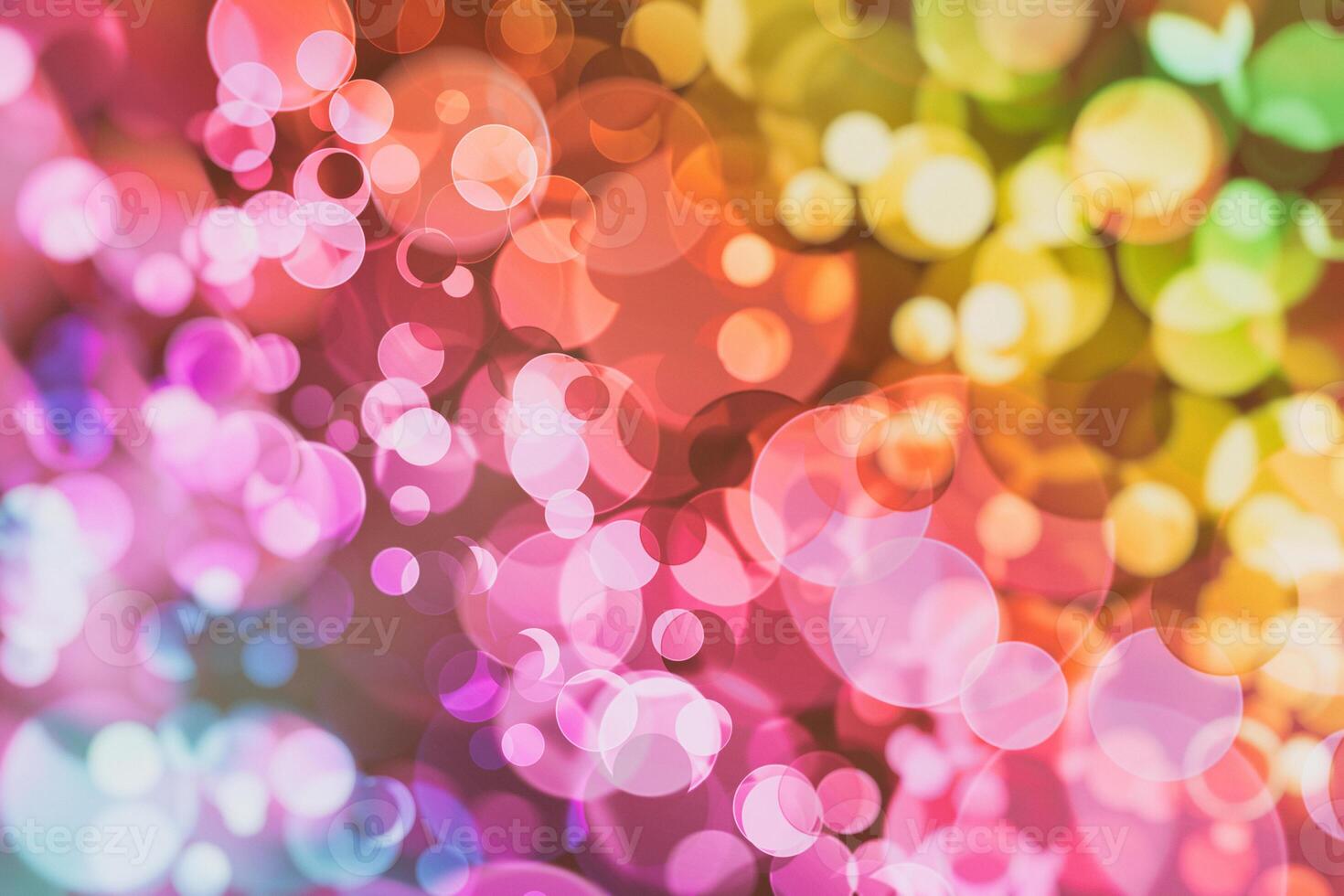 Lights bokeh. Abstract background for design. Rainbow. photo