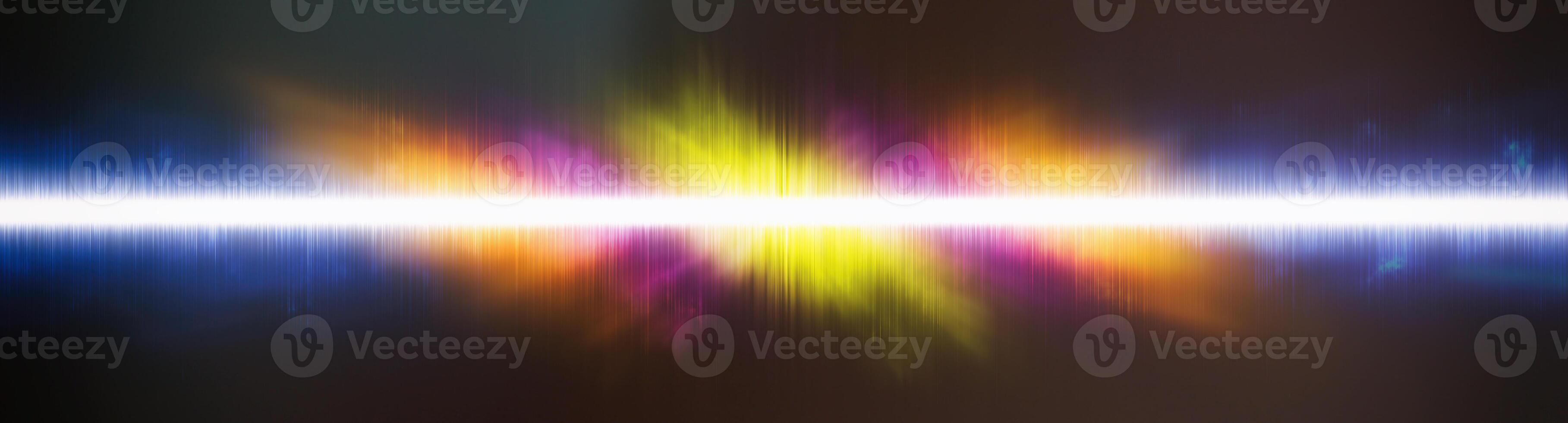 Abstract background. Digital sound with wave colored rainbow. photo