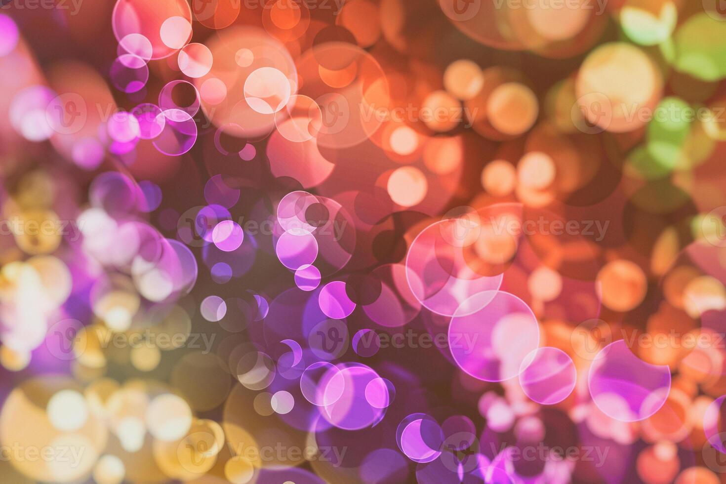 Lights bokeh. Abstract background for design. Rainbow. photo