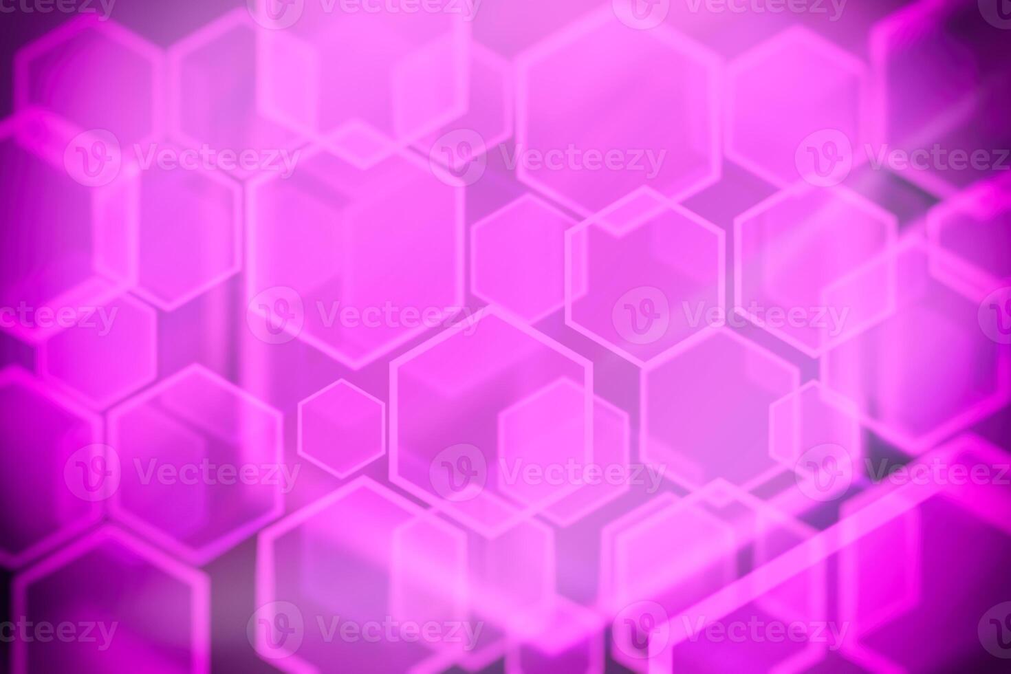 Lights bokeh. Abstract hexagon background for design. photo
