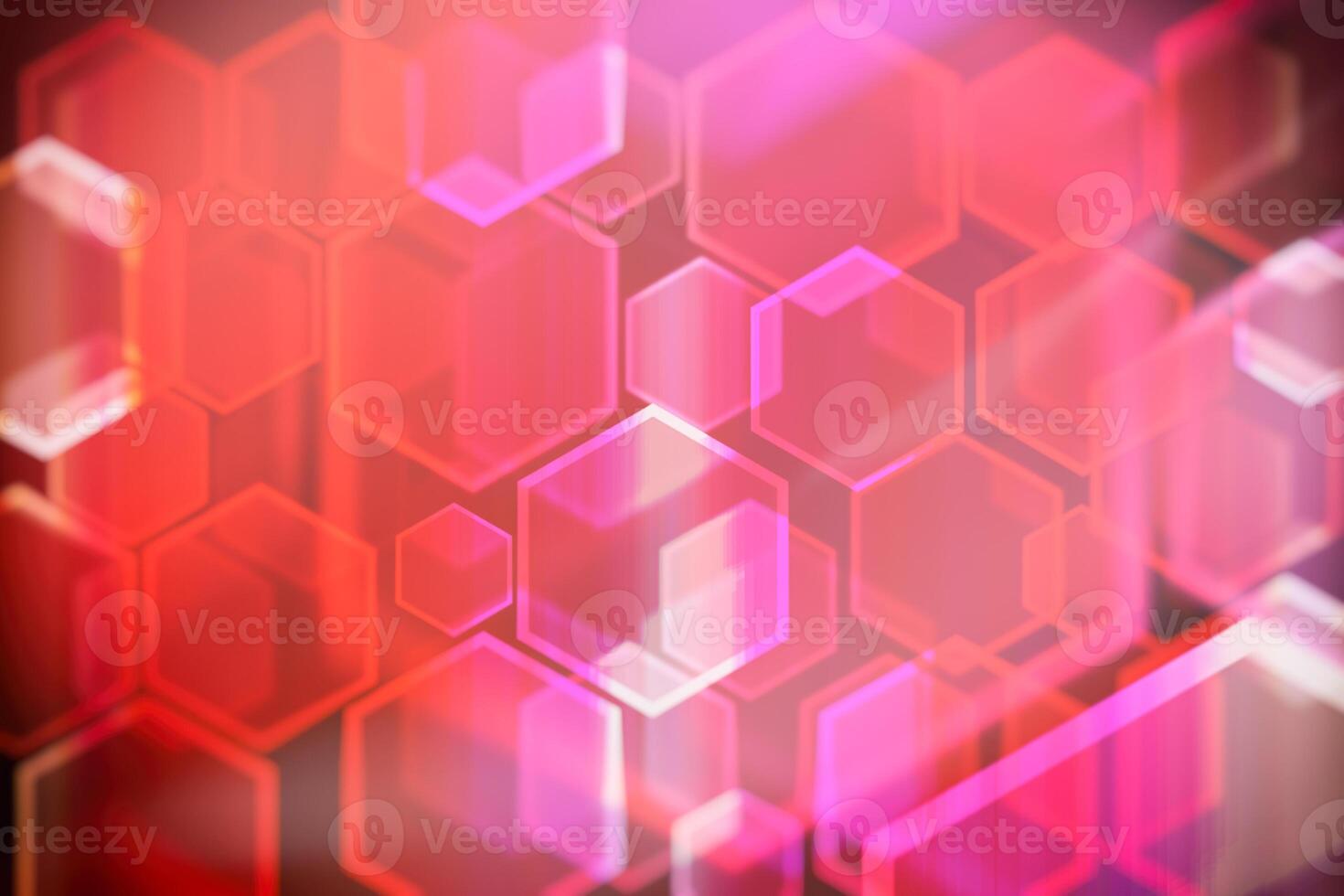 Lights bokeh. Abstract hexagon background for design. photo