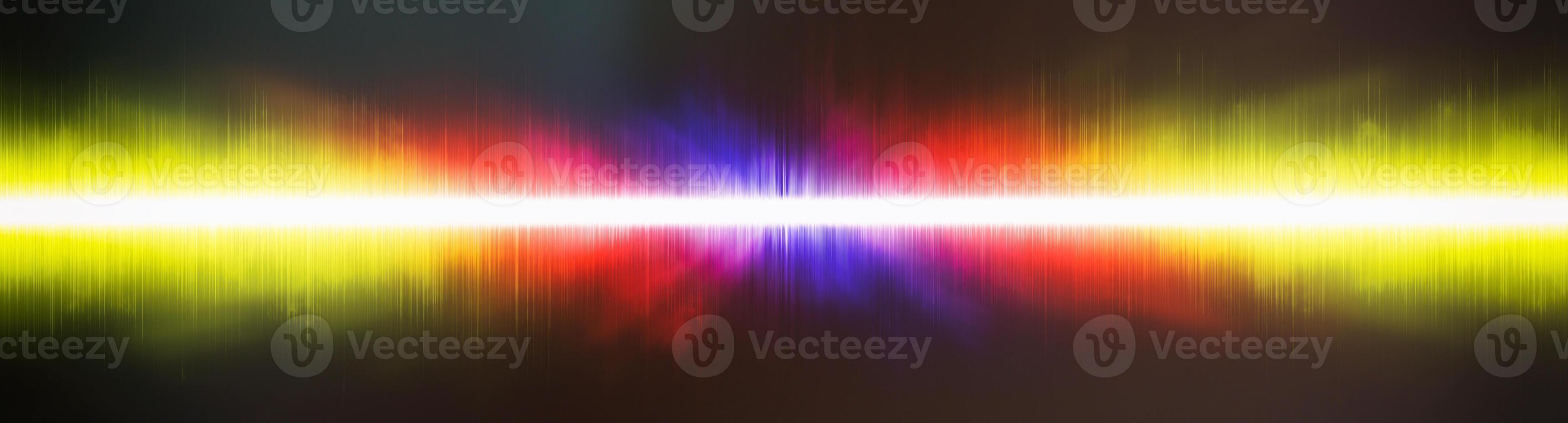 Abstract background. Digital sound with wave colored rainbow. photo