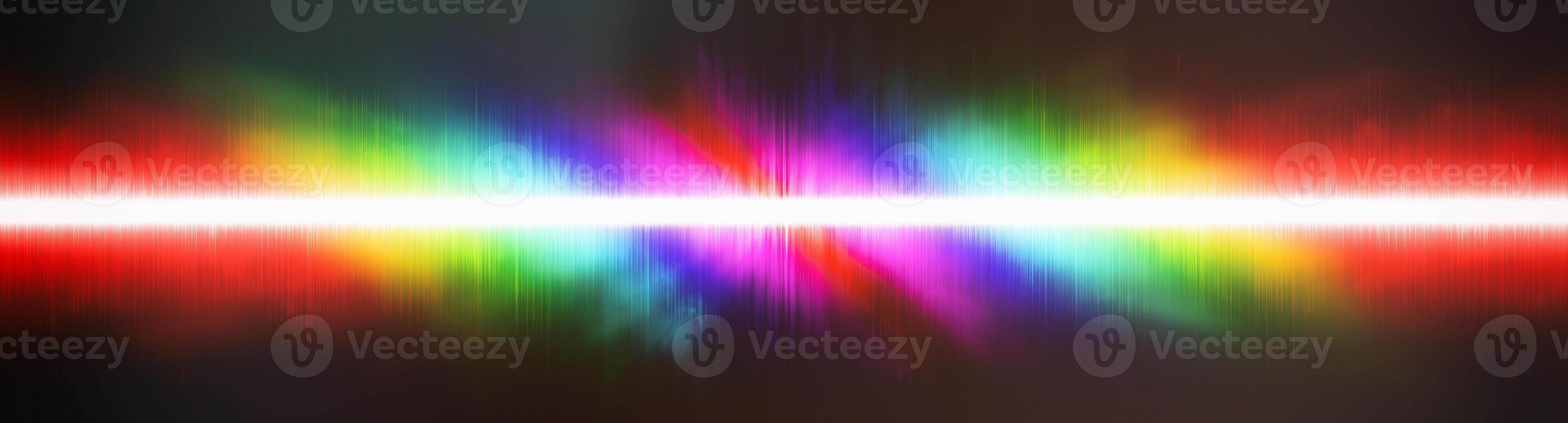 Abstract background. Digital sound with wave colored rainbow. photo