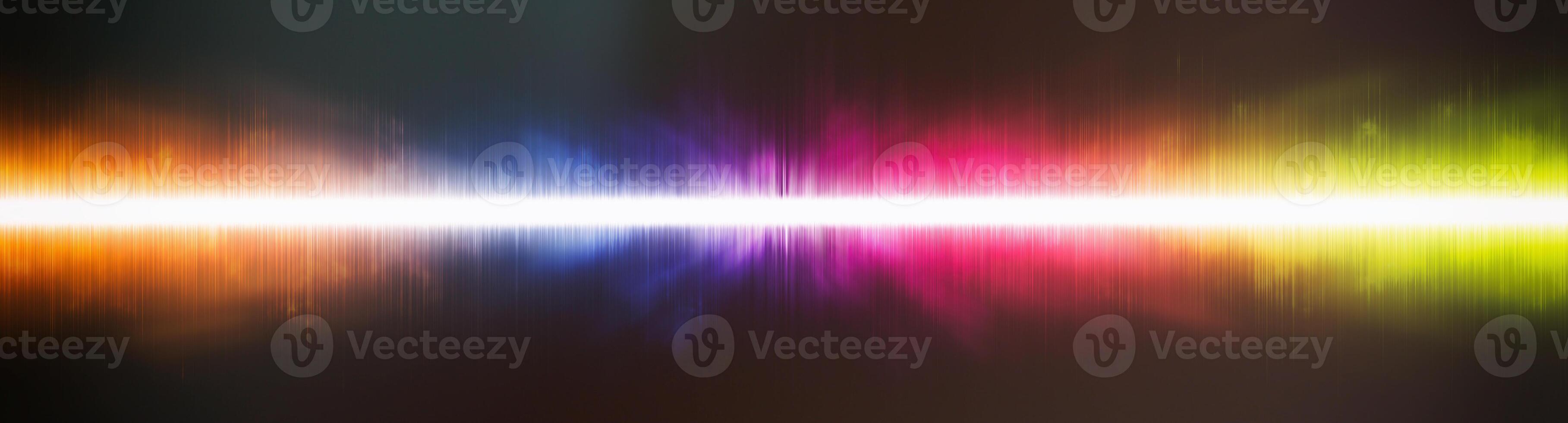 Abstract background. Digital sound with wave colored rainbow. photo