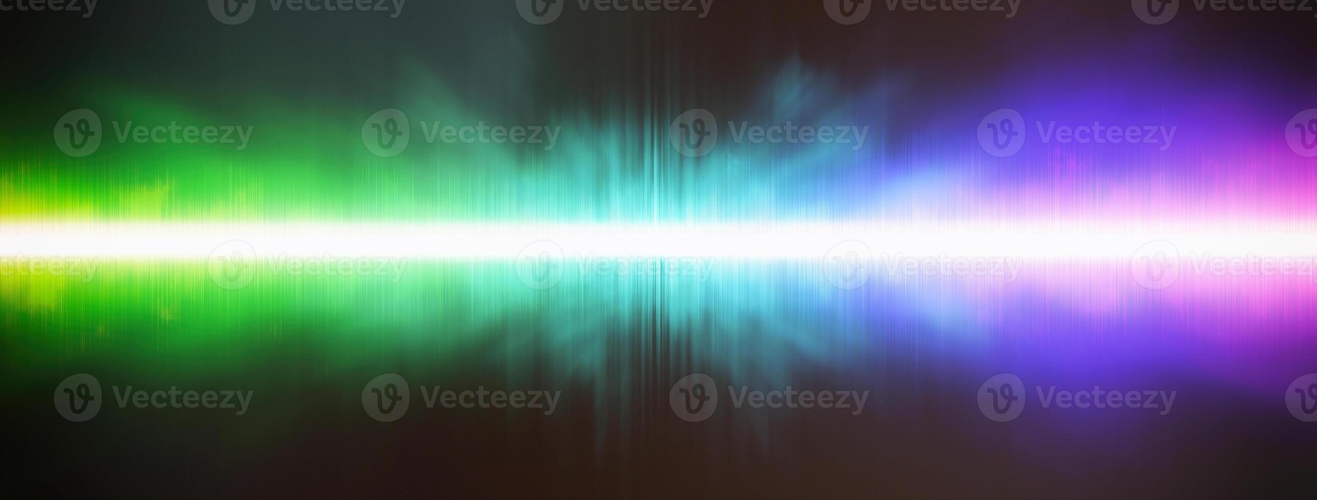 Abstract background. Digital sound with wave colored rainbow. photo