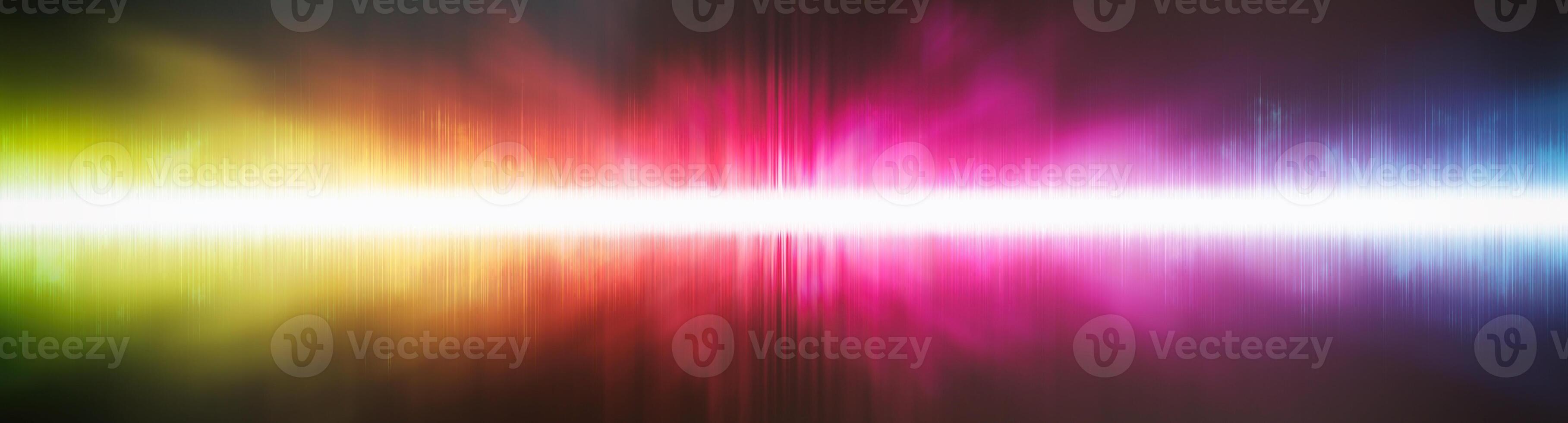 Abstract background. Digital sound with wave colored rainbow. photo