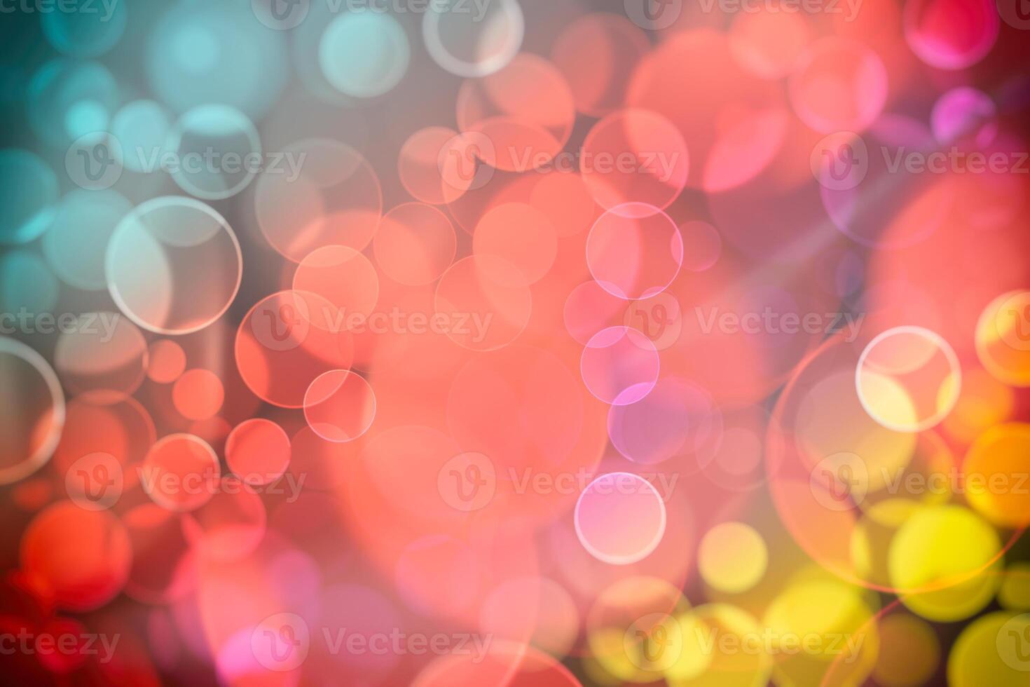 Lights bokeh. Abstract background for design. Rainbow. photo