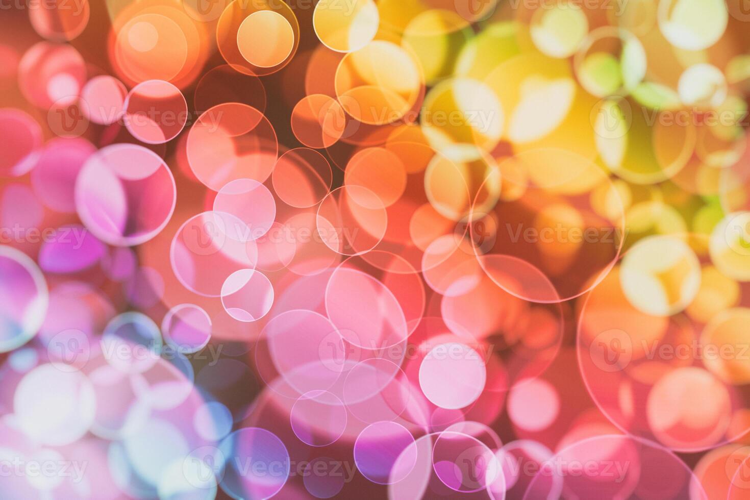 Lights bokeh. Abstract background for design. Rainbow. photo
