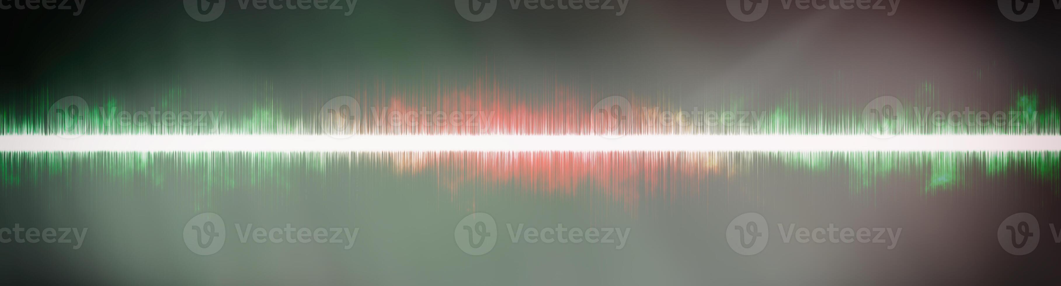Abstract background. Digital sound with wave colored rainbow. photo