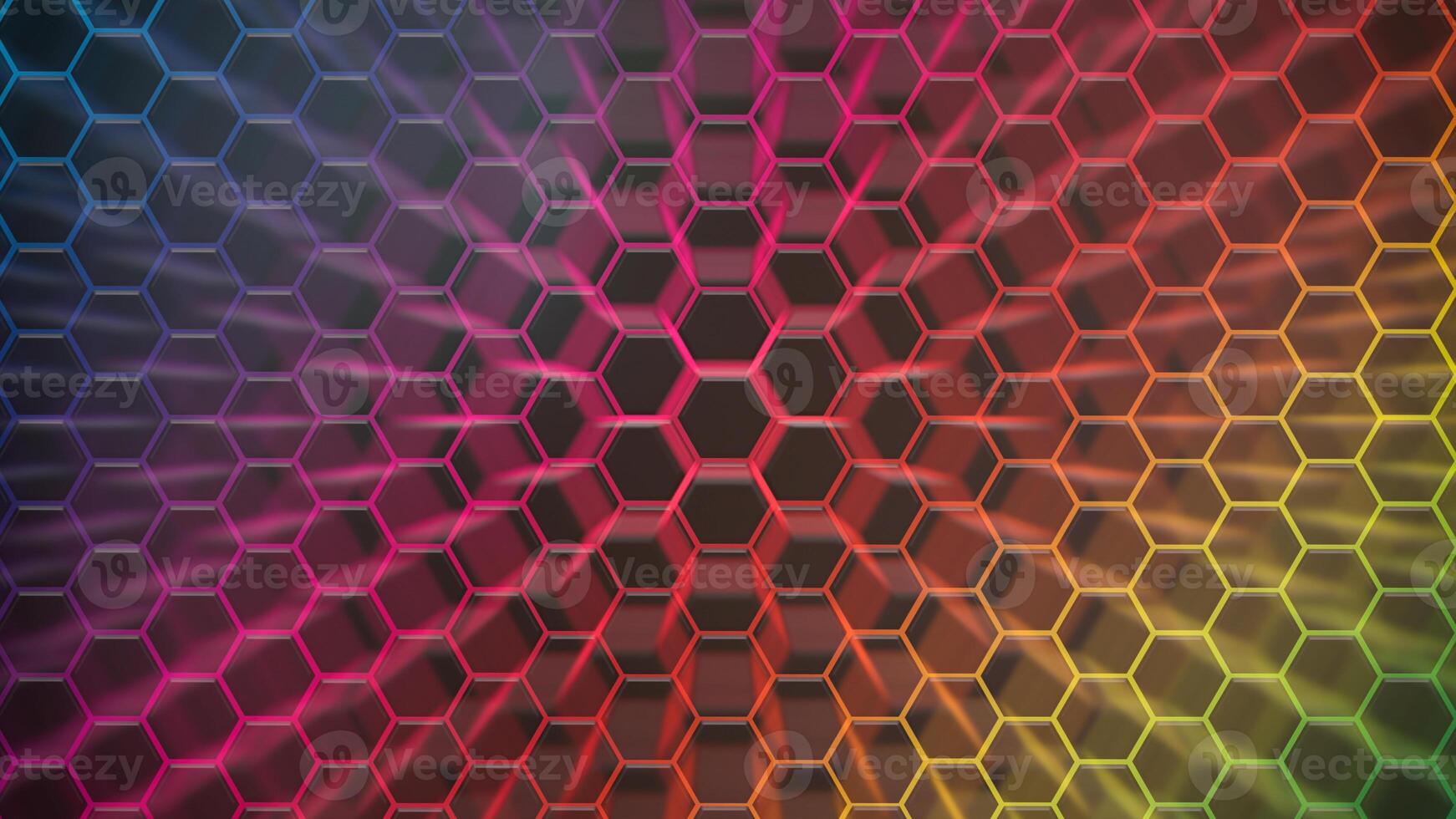 Hexagonal background for design. photo
