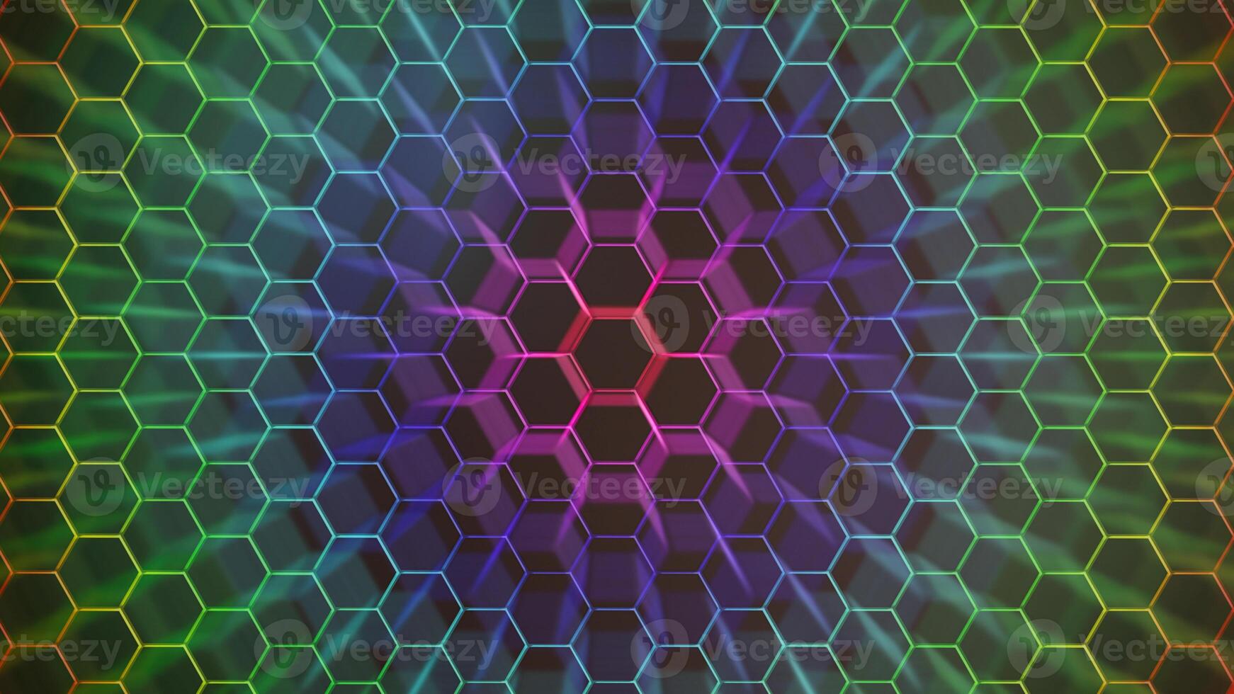 Hexagonal background for design. photo