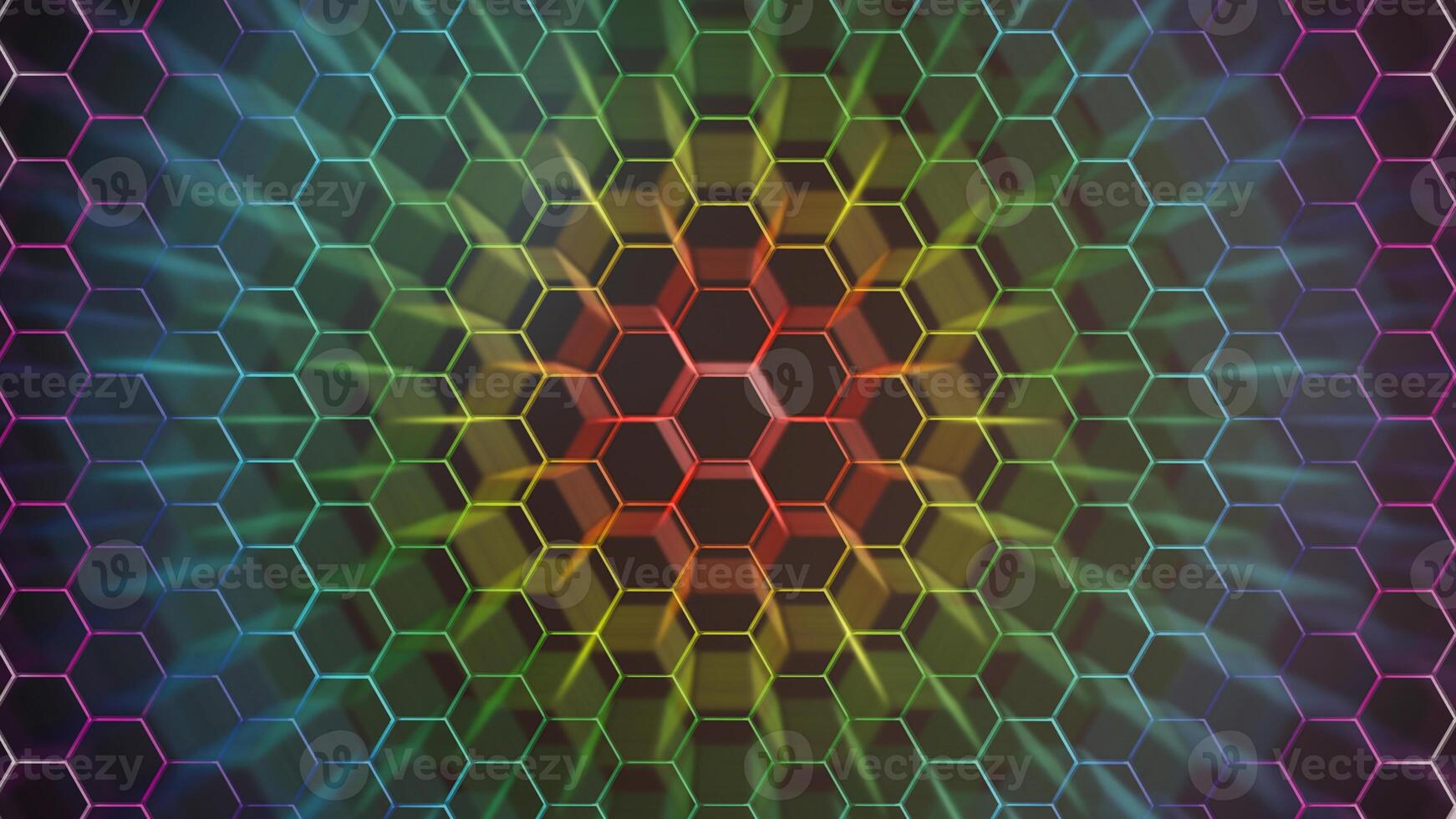 Hexagonal background for design. photo
