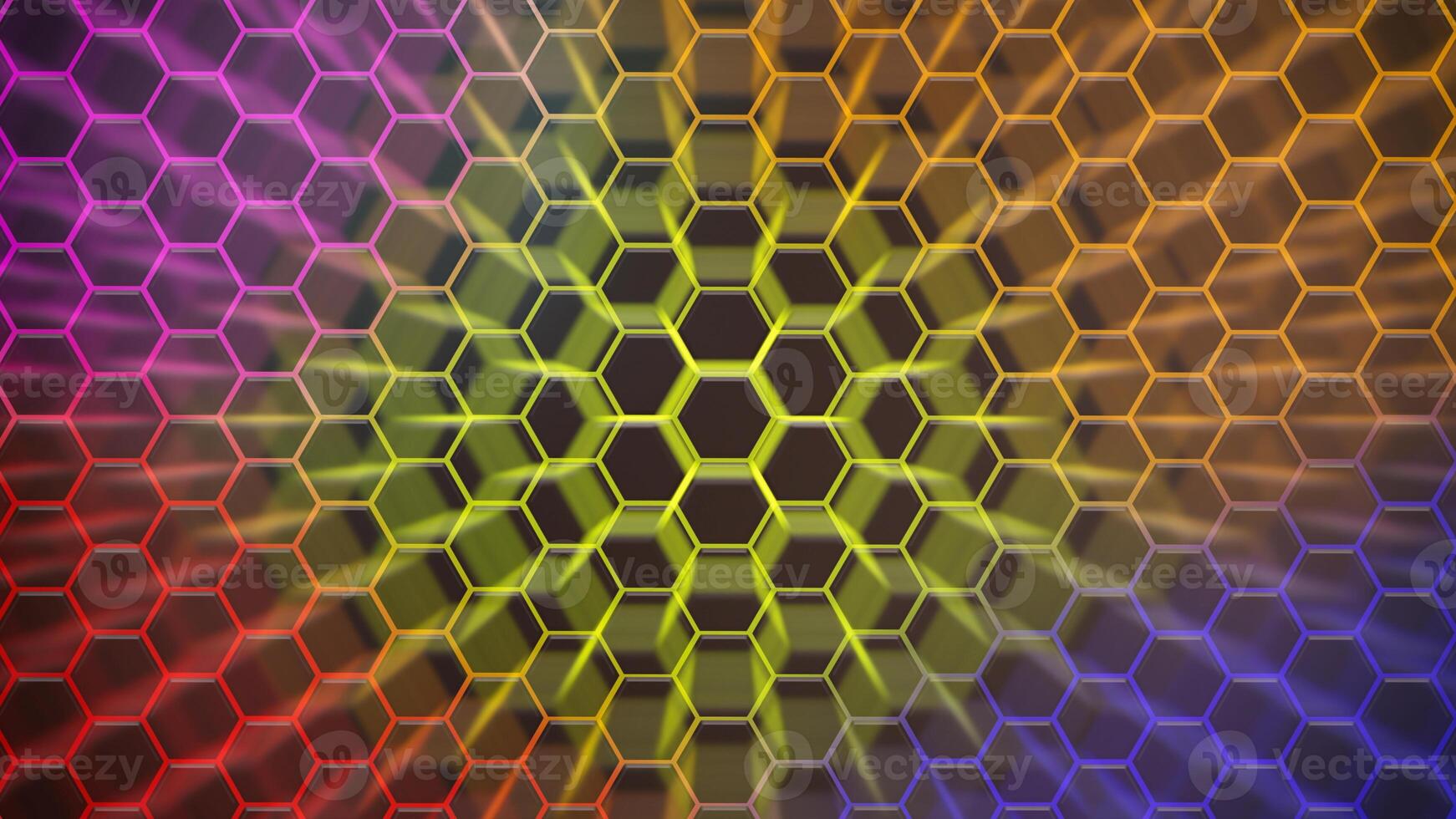 Hexagonal background for design. photo