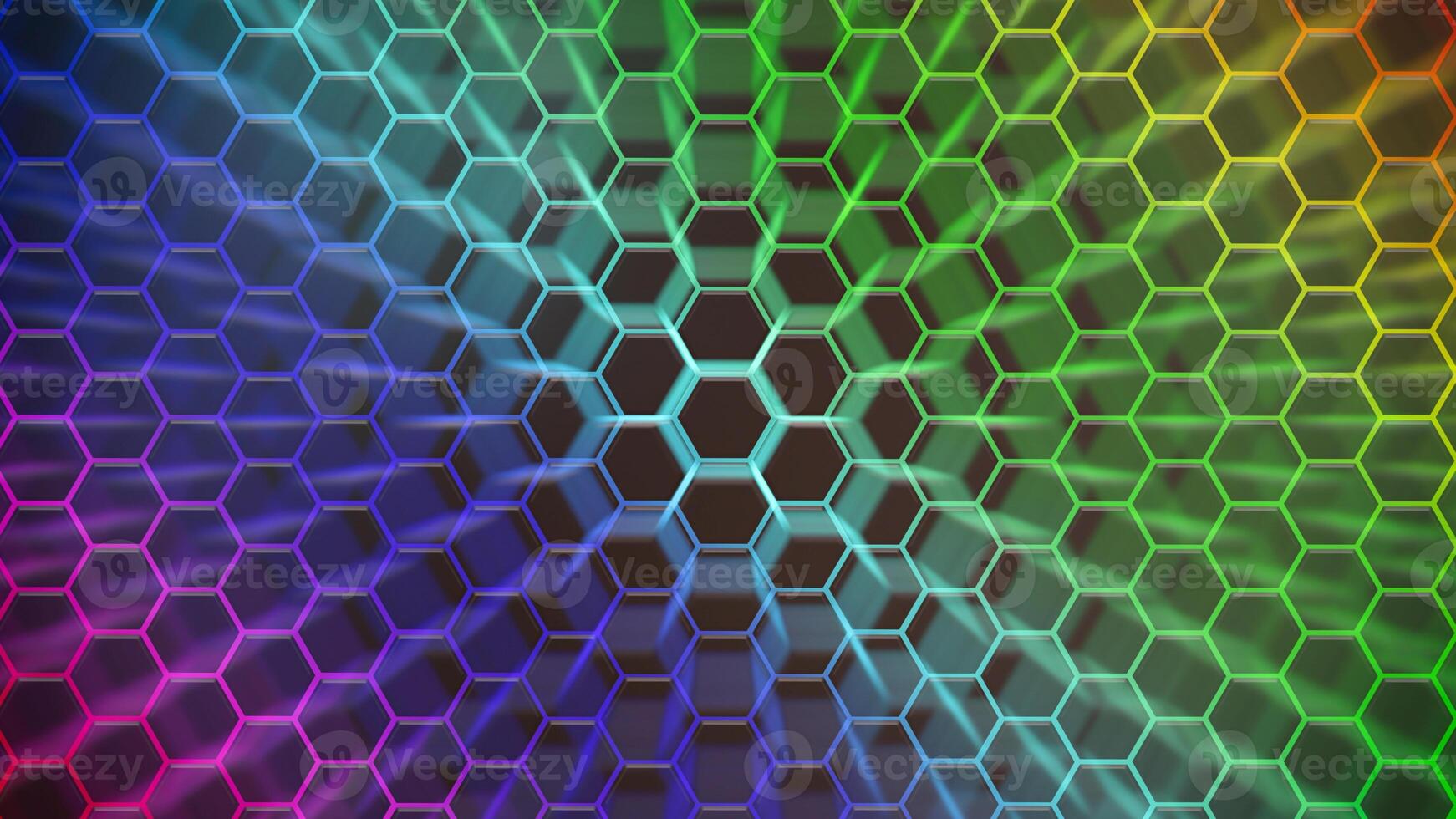 Hexagonal background for design. photo