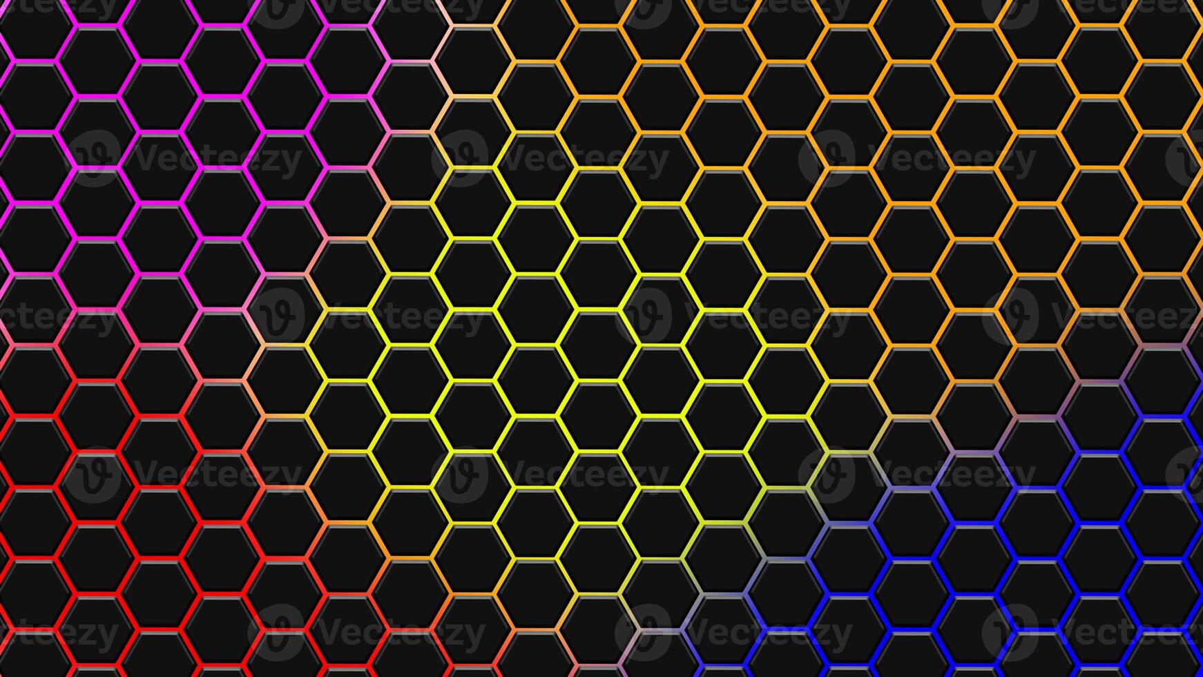 Hexagonal background for design. photo