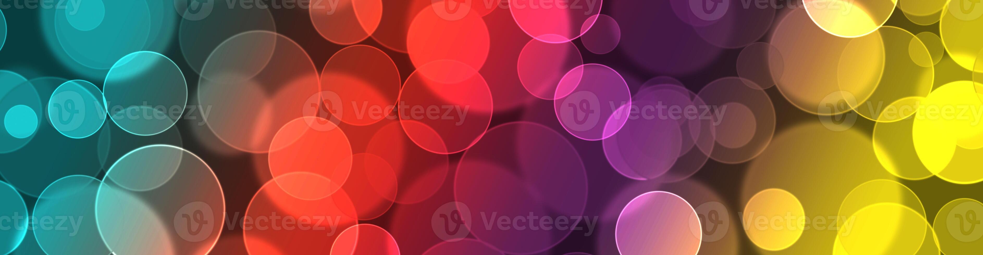 Lights bokeh. Abstract background for design. Rainbow. photo