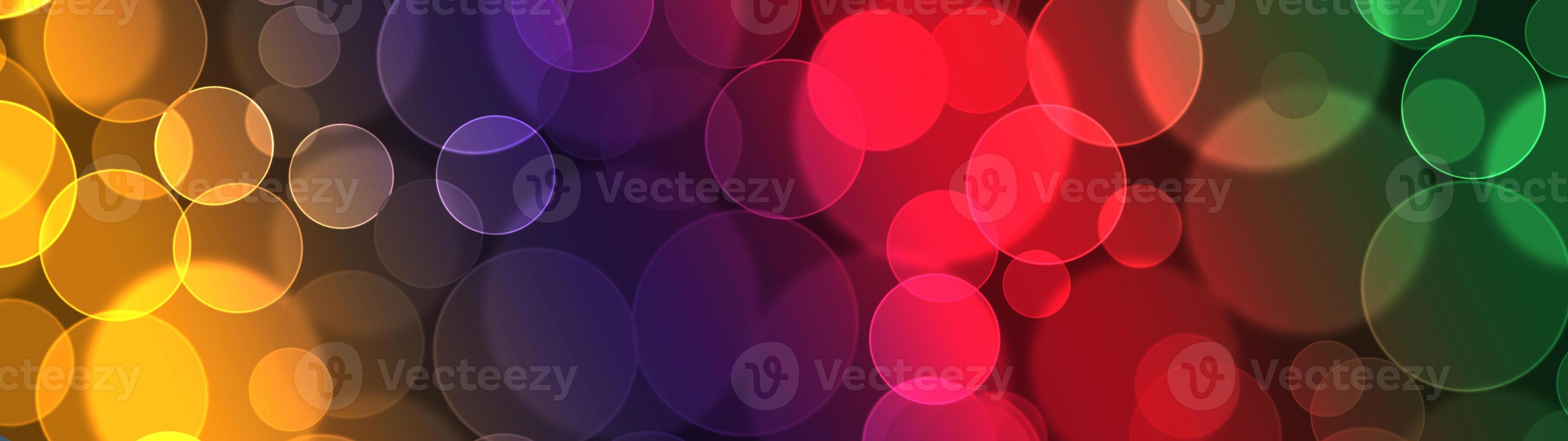 Lights bokeh. Abstract background for design. Rainbow. photo