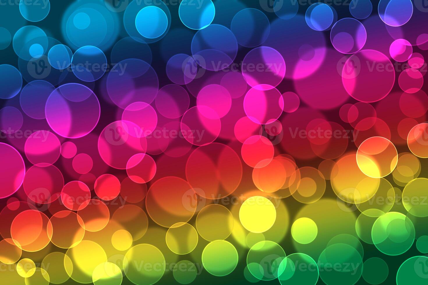 Lights bokeh. Abstract background for design. Rainbow. photo