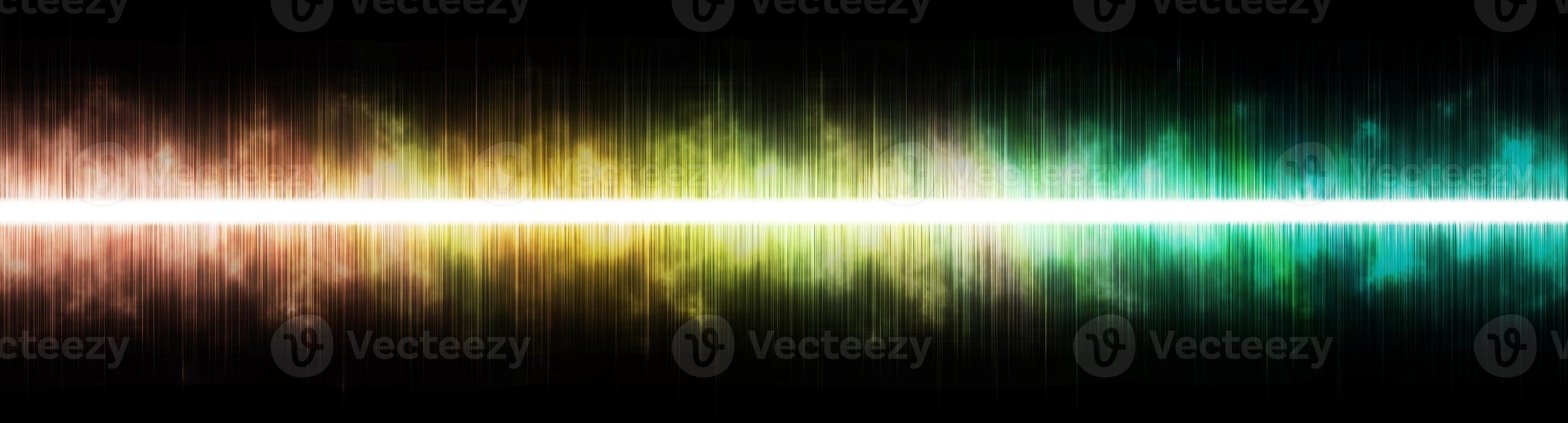 Abstract background. Digital sound with wave colored rainbow. photo