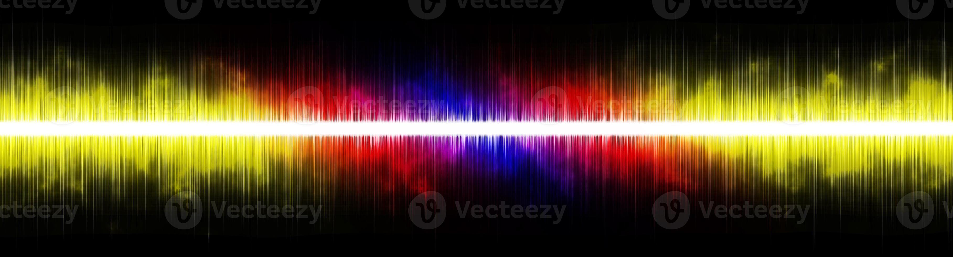 Abstract background. Digital sound with wave colored rainbow. photo