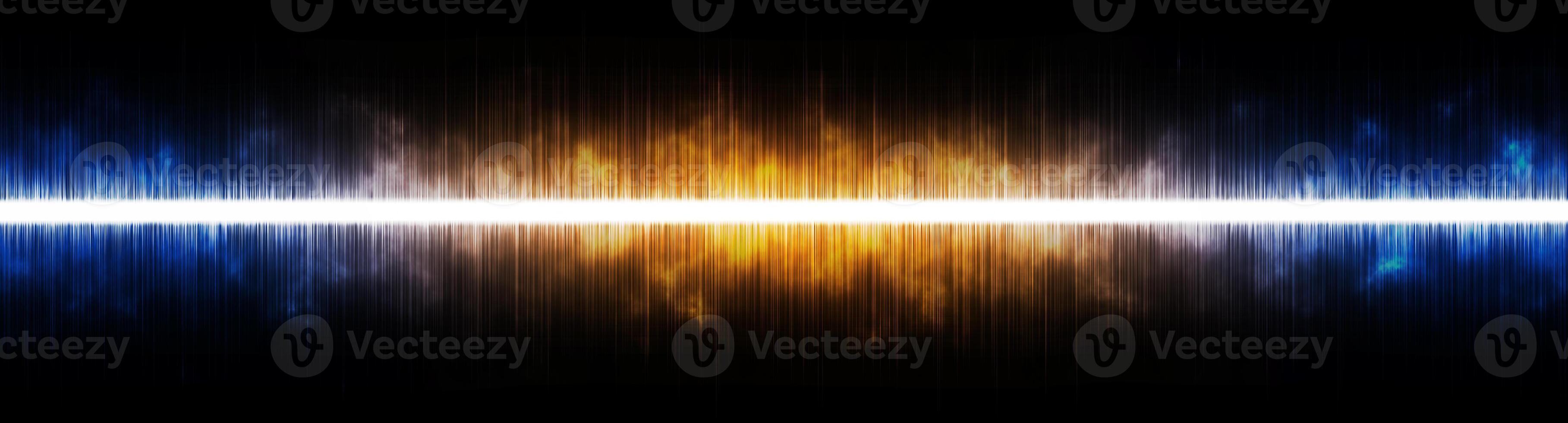 Abstract background. Digital sound with wave colored rainbow. photo
