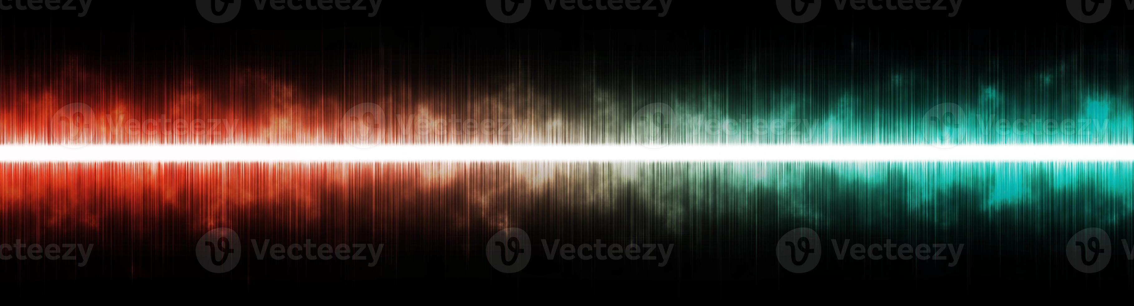 Abstract background. Digital sound with wave colored rainbow. photo