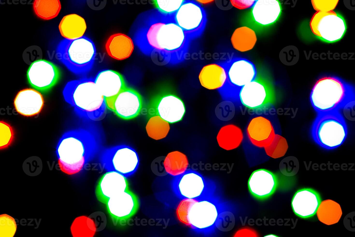 Lights bokeh. Abstract Christmas background for design. photo