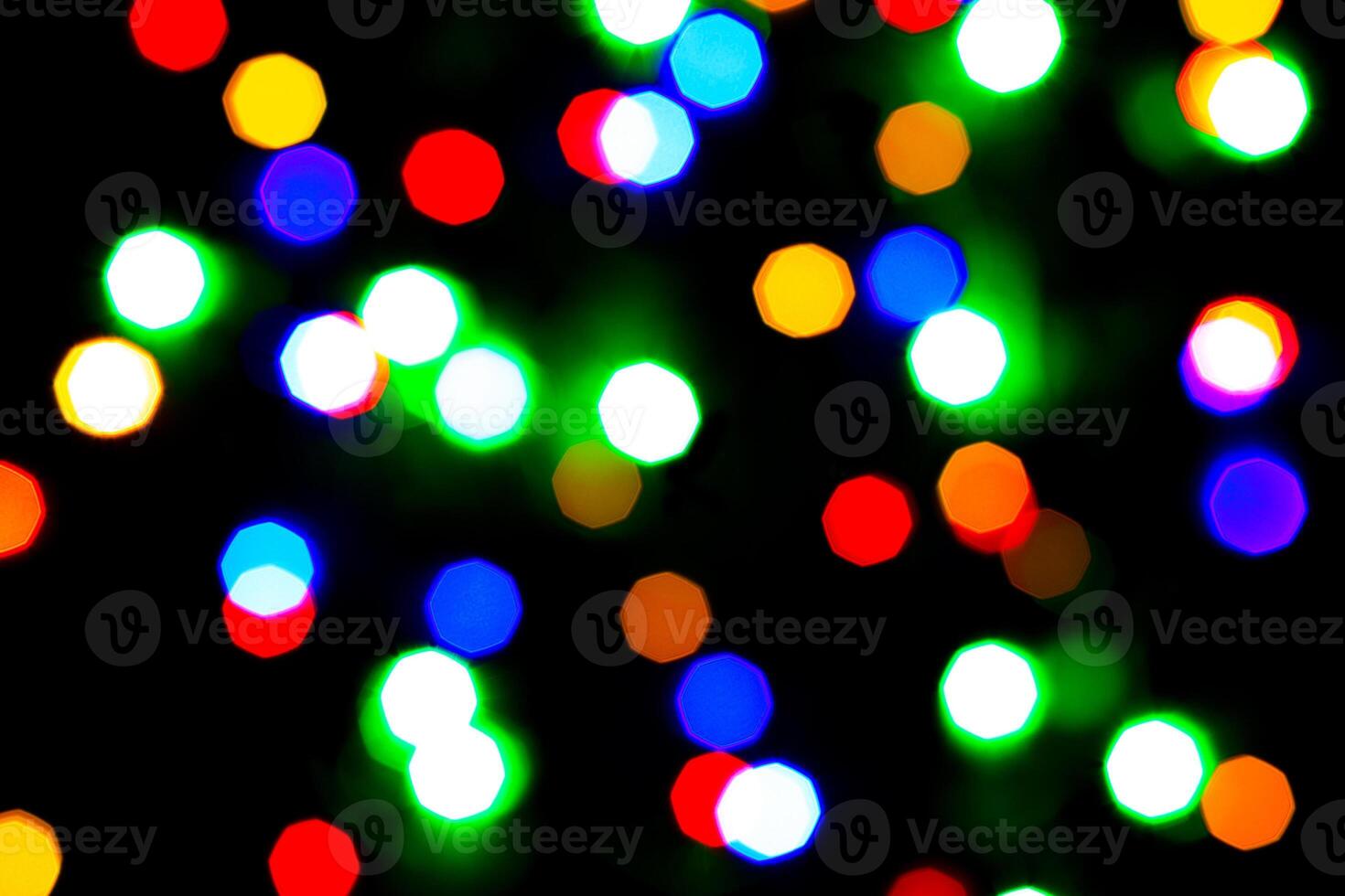 Lights bokeh. Abstract Christmas background for design. photo