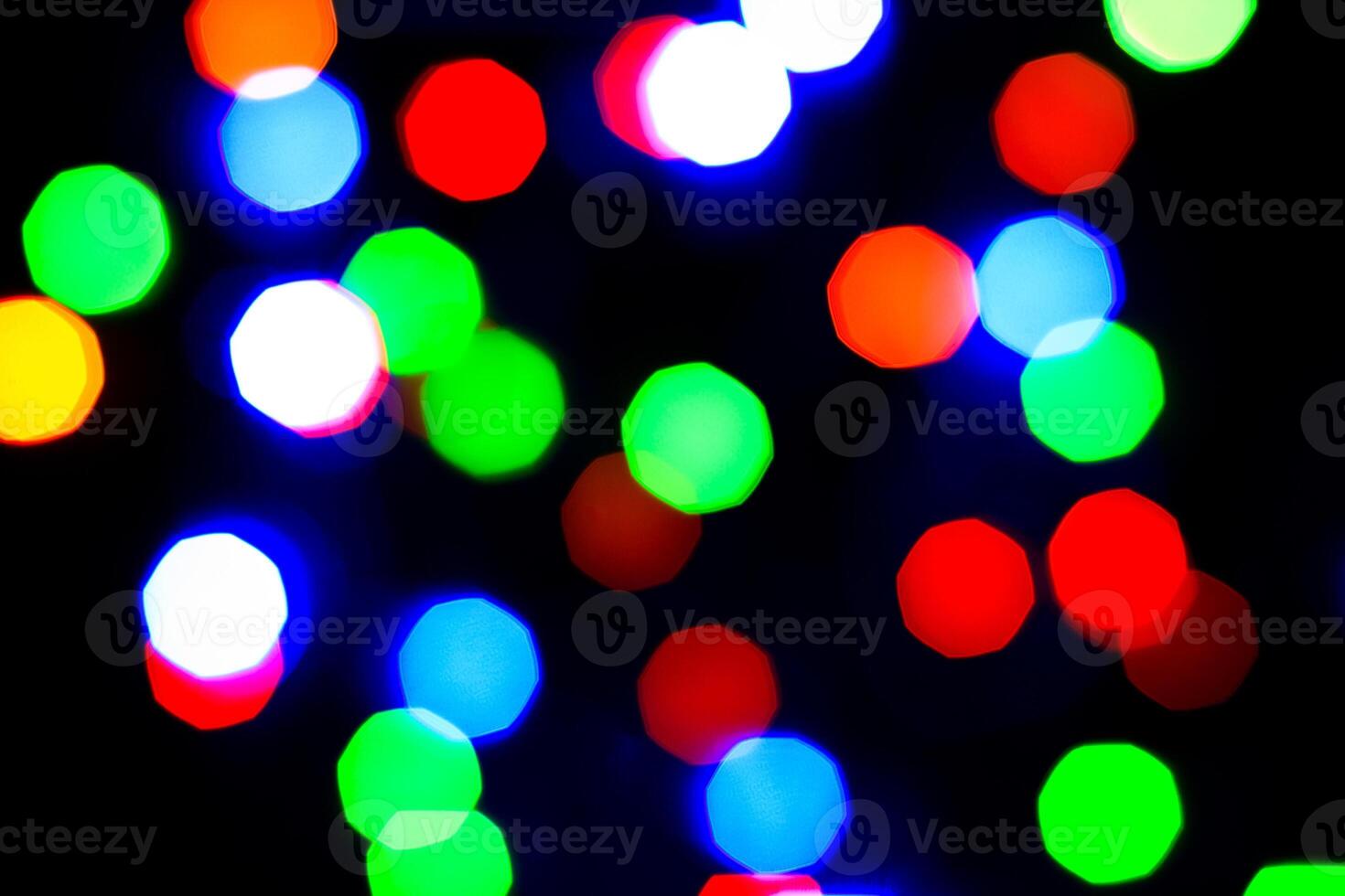 Lights bokeh. Abstract Christmas background for design. photo