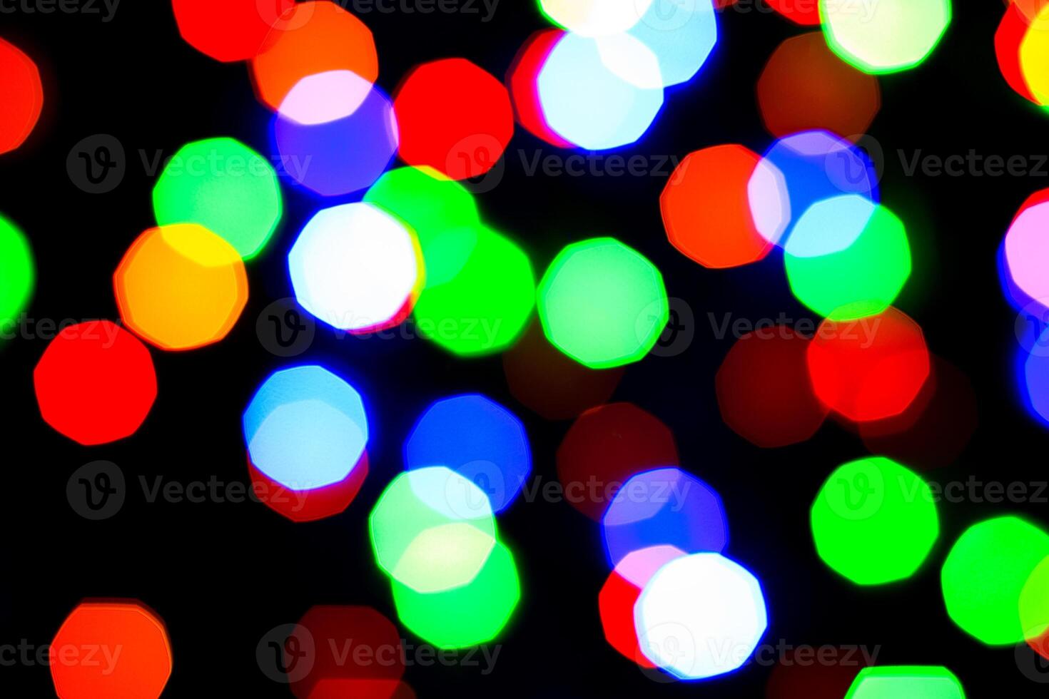 Lights bokeh. Abstract Christmas background for design. photo