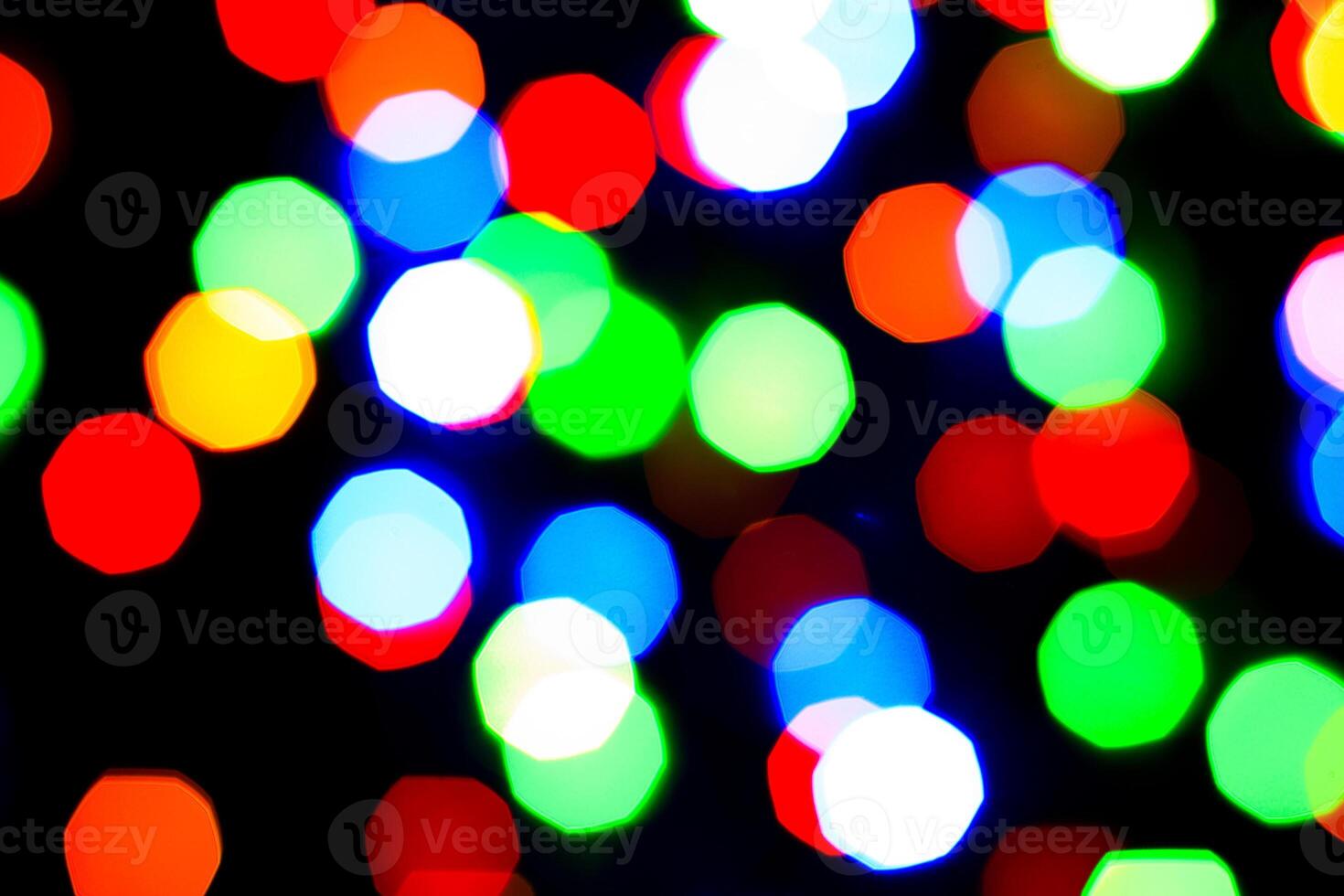 Lights bokeh. Abstract Christmas background for design. photo