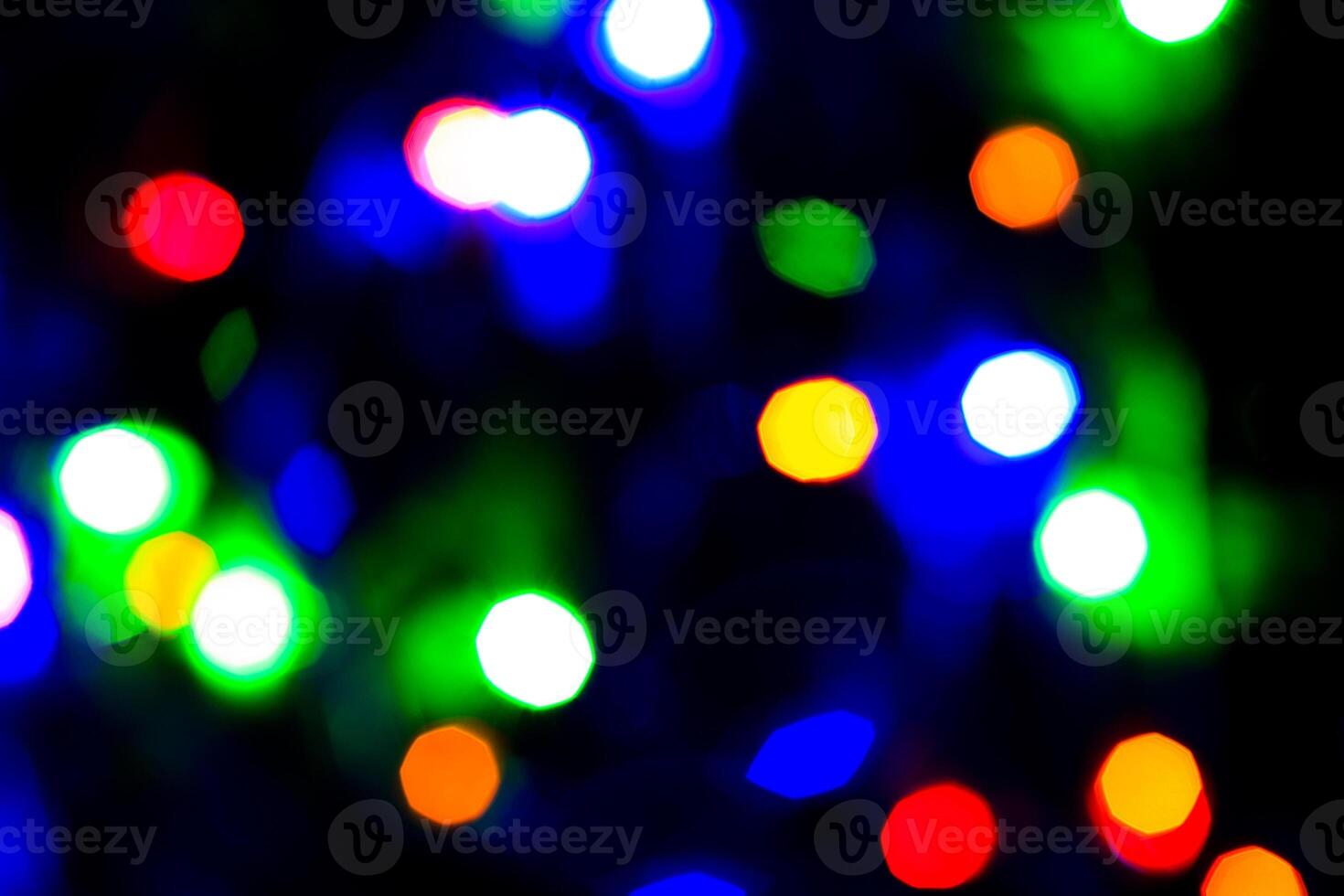 Lights bokeh. Abstract Christmas background for design. photo