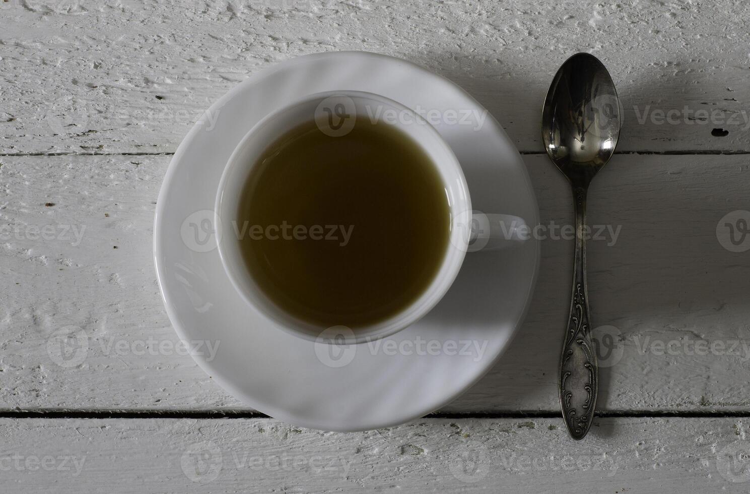 cup of green tea photo