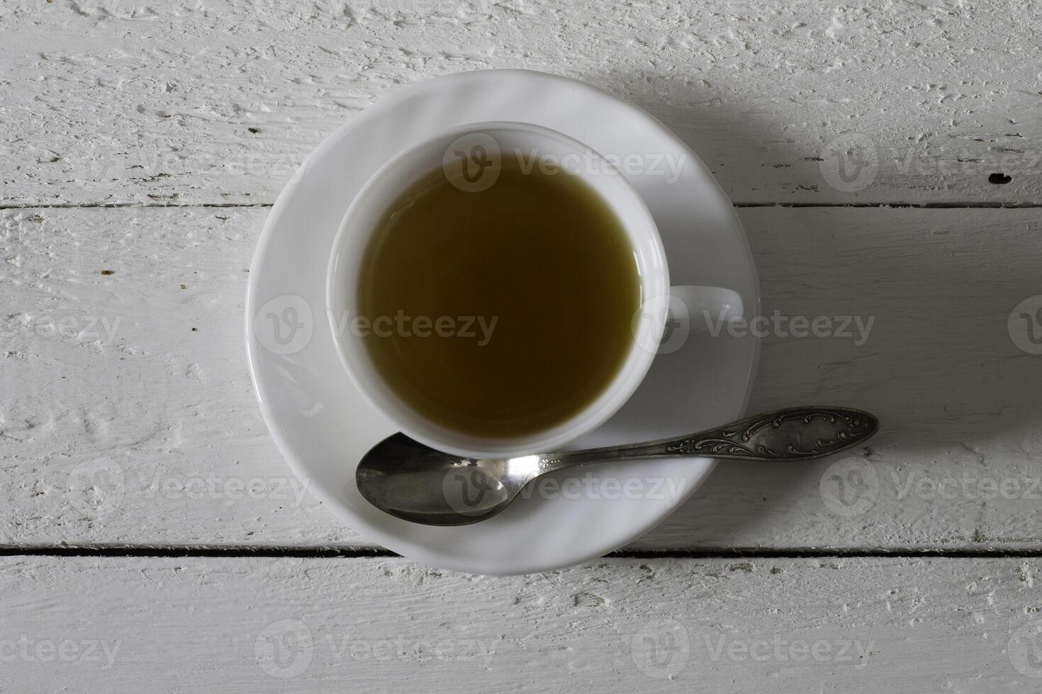 cup of green tea photo